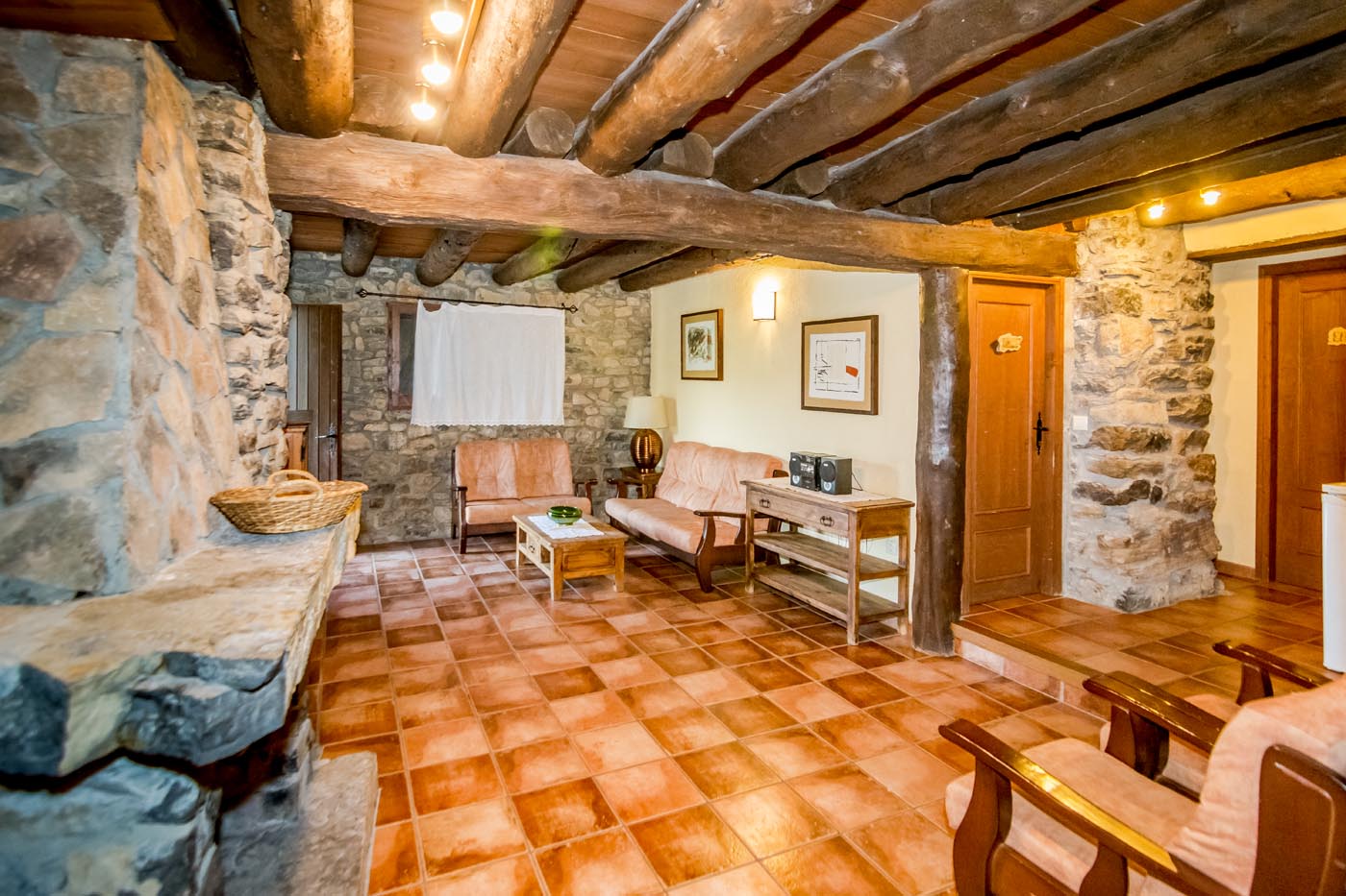 Main building, open plan living area